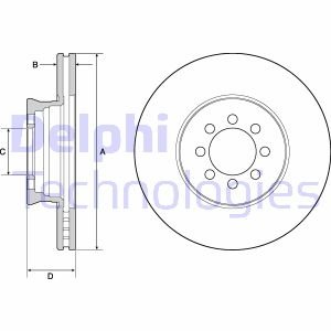 Диск гальмівний Delphi BG4679C (фото 1)