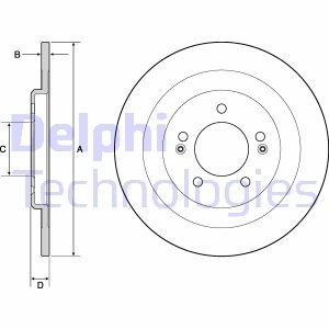 Диск гальмівний Delphi BG4688C