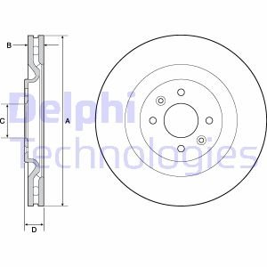 Диск тормозной Delphi BG4689C (фото 1)