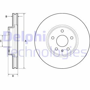 Диск тормозной Delphi BG4702C (фото 1)