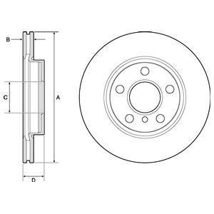 Диск тормозной Delphi BG4704C