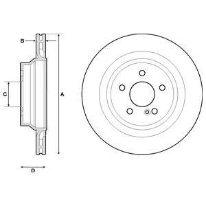 Диск тормозной Delphi BG4705C