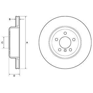 Тормозной диск Delphi BG4752C