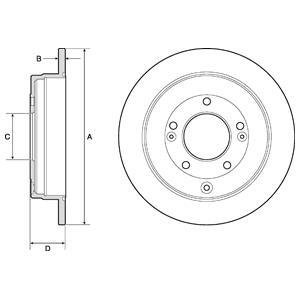 Диск гальмівний Delphi BG4767C