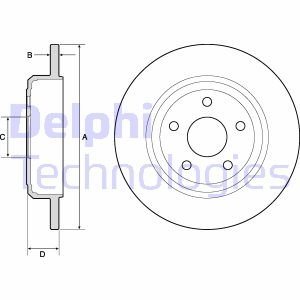 Диск гальмівний Delphi BG4772C