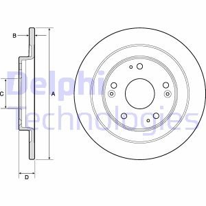 Диск тормозной Delphi BG4773C