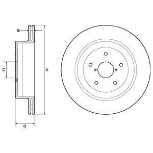 Диск тормозной Delphi BG4775C