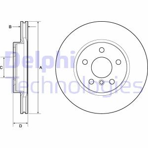 Диск тормозной Delphi BG4777C