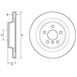 Тормозной диск Delphi BG4778C