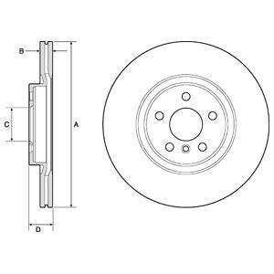 Тормозной диск Delphi BG4780C