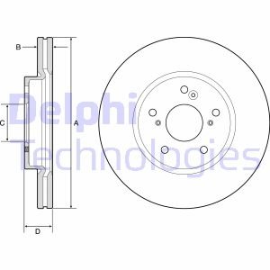 Диск тормозной Delphi BG4785C