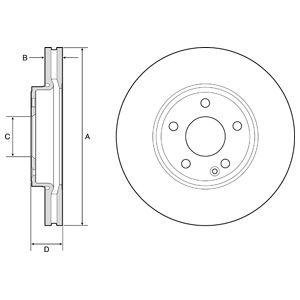 Диск тормозной Delphi BG4788C