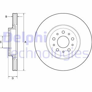 Диск тормозной Delphi BG4797C