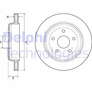 Диск гальмівний Delphi BG4802C