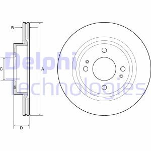 Тормозной диск Delphi BG4830C