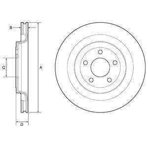 Диск тормозной Delphi BG4832C