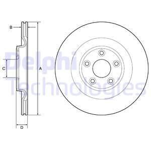 Диск тормозной Delphi BG4833C