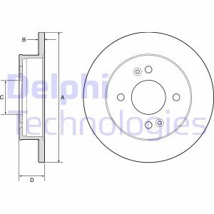 Диск тормозной Delphi BG4917C (фото 1)