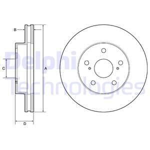 Диск тормозной Delphi BG4926C