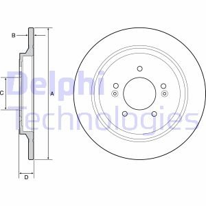 Диск тормозной Delphi BG4932C