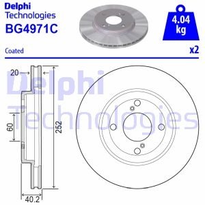 Тормозные диски Delphi BG4971C