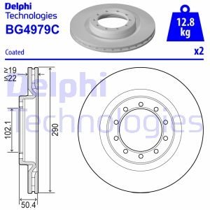 Диск тормозной RENAULT MASCOTT Delphi BG4979C