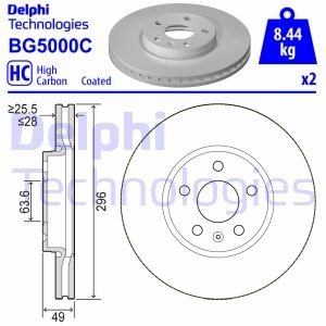 Диск гальмівнийPRZOD Delphi BG5000C