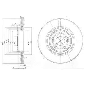 Тормозной диск Delphi BG9016