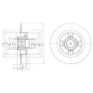 Тормозной диск с подшипником. Delphi BG9029RSC