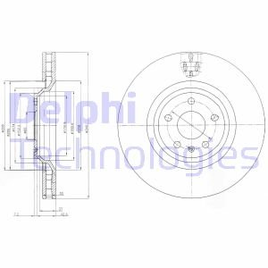 Диск тормозной Delphi BG9054 (фото 1)