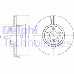 Диск тормозной Delphi BG9063C (фото 1)