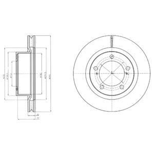 Диск тормозной Delphi BG9067