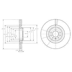 Тормозной диск Delphi BG9098