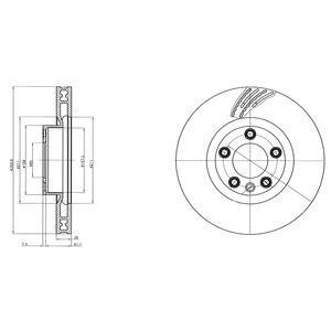 Диск тормозной Delphi BG9100C