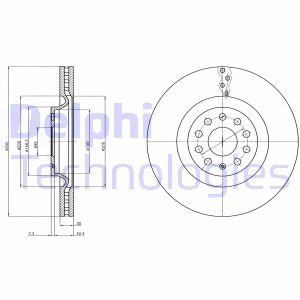 Тормозной диск Delphi BG9109C (фото 1)