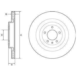 Диск тормозной Delphi BG9126C