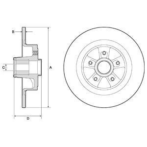 Тормозной диск с подшипником. Delphi BG9136RSC