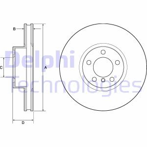 Диск гальмівний Delphi BG9141C (фото 1)