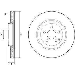 Тормозные диски ZN Delphi BG9144C (фото 1)