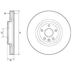 Диск тормозной Delphi BG9166C