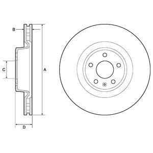 Диск тормозной Delphi BG9173C