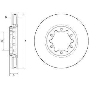 Диск тормозной Delphi BG9179