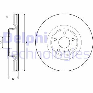 Диск тормозной Delphi BG9181C