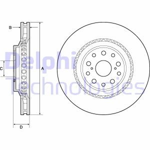 Диск тормозной Delphi BG9186C (фото 1)