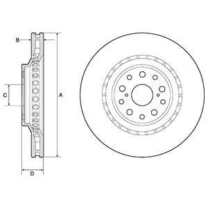 Диск тормозной Delphi BG9187C