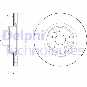 Диск тормозной Delphi BG9232C (фото 1)