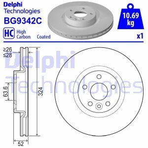 Диск тормознойPRZOD Delphi BG9342C