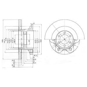 Тормозные диски Delphi BG9722