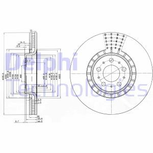 Диск тормозной Delphi BG9783C