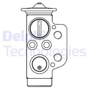 Расширительный клапан кондиционера Delphi CB1022V